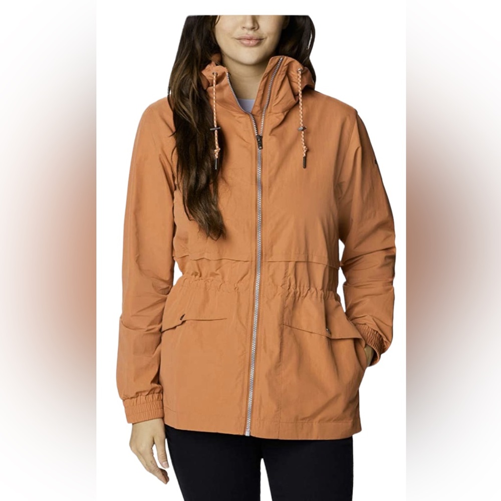 New Columbia Women's Day Trippin' Jacket, water&wind resistant autumn gold sizeS
